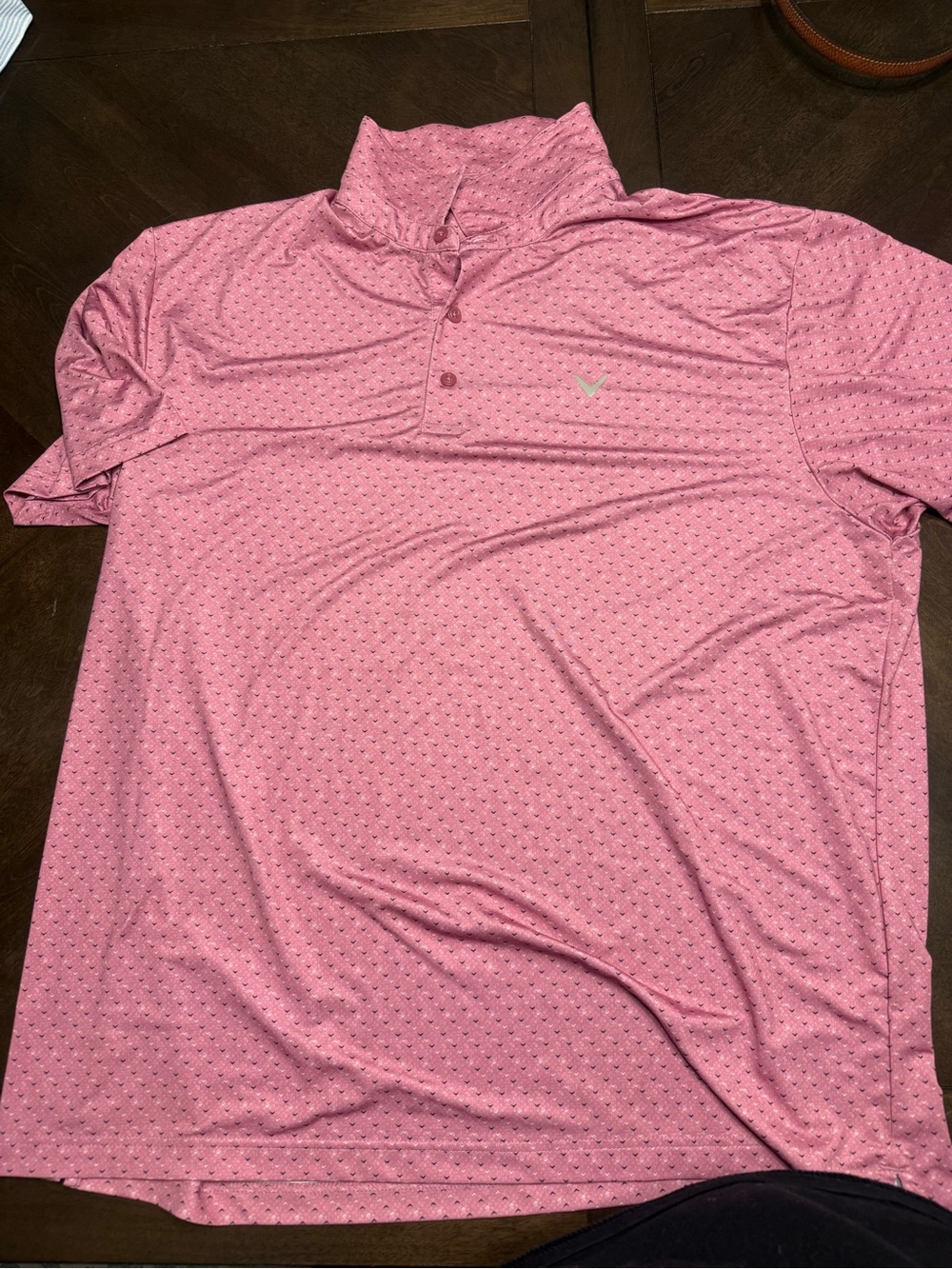 Men's Pink Performance Polo Shirt